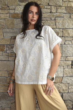 Yara Jardin Box Tee White